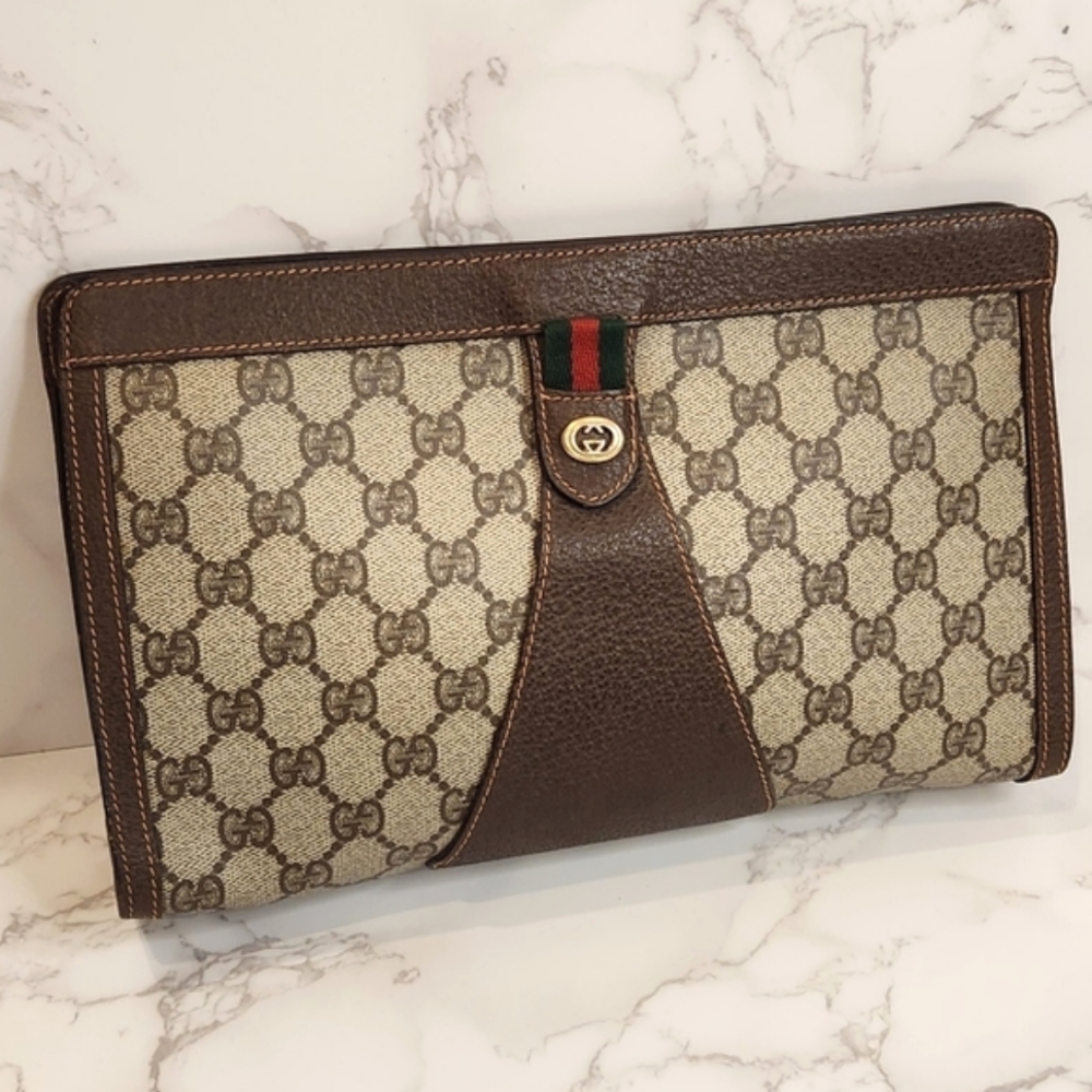 Gucci GG Sherry Line Vintage Clutch